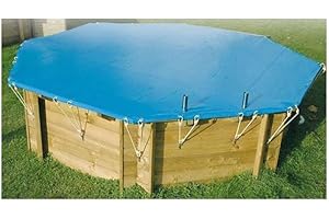Couverture hivernage de securite pour piscine bois diam 4.10m - nortland ubbink 7514388