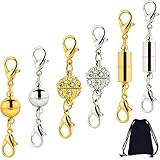 3 Verschiedene Arten: Schließt Rhinestone-Ballart, zylinderförmigen und Ballton-Hummerspange ein, kann Ihre verschiedenen Arten der Schmucksachen zusammenbringen; Farbe: Gold und Silber, jeder Stil jede Farbe 2 Stück, insgesamt 12 Stück