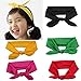 OurWarm Baby Hair Band Lovely Bunny Ear Baby Headbands Cotton Scarf Hair Bow Elastic Knot Rabbit Hair Bands 8pcs/lot