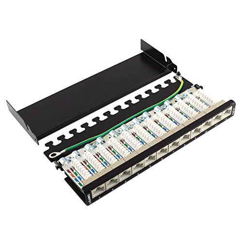 Ligawo 1020503.0 Patchpanel "Cat.6 12x RJ45 LSA" schwarz