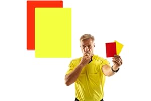 EIHI 4 Pezzi Carte Arbitro,Cartellini Arbitro Calcio in PVC Sport Arbitro Cartellino Rosso Cartellino Giallo, Carte Arbitri,Cartellino Arbitro di Calcio per Football Calcio