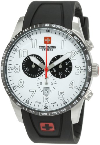 Swiss Military Herren-Armbanduhr XL Red Star Analog Kautschuk 06-4R4-04-001.13 Swiss Military Herren-Armbanduhr XL Red Star Analog Kautschuk 06-4R4-04-001.13