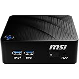 MSI Cubi N 8GL-001BEU Mini PC Barebone (Intel Celeron N4000, bis zu 8GB RAM, 1x M.2 2280 PCIe/SATA Combo-Port, lüfterlos, WLA