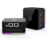 DIVINPC Mini PC Intel 12ème génération Alder Lake N95 (jusqu'à 3,4 GHz) 8Go RAM LPDDR5 256Go ROM SSD Micro Ordinateur de Bure