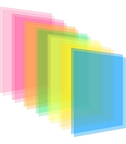 Reading Ruler, Coloured Overlays For Dyslexia & Irlen Syndrome,(12 Colours - View #3