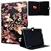 Produktbild Yokata Samsung Galaxy Tab 4 10.1 SM-T530 SM-T535 Hülle Case Schutzhülle Tasche mit Standfunktion und Auto Sleep / Wake Up Funktion Slim Ultra Dünn Hochwertiges PU Leder Etui Ledertasche für Samsung Galaxy Tab 4 10.1 Tablet Etui - Goldener Schmetterling