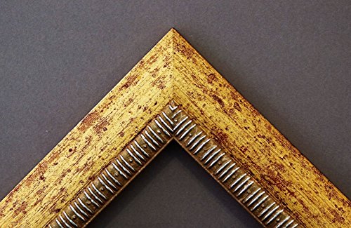 Spiegel Wandspiegel Badspiegel – Turin Gold 4,0 – handgefertigt – 200 Größen zur Auswahl – Antik, Barock – 50 x 130 cm FM - 4