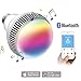 Produktbild morpilot Musik Leuchtmittel mit Bluetooth, Smart E27 dimmbar Bluetooth Lautsprecher Leuchtmittel – LED Musik Licht Glühbirne Kostenlose App Control für iOS und Android