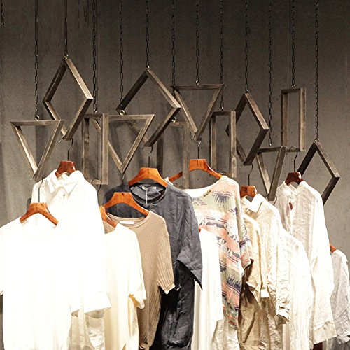 Zhanwei Wall Coat Rack Wooden Ceiling Rings Clothes Hanging