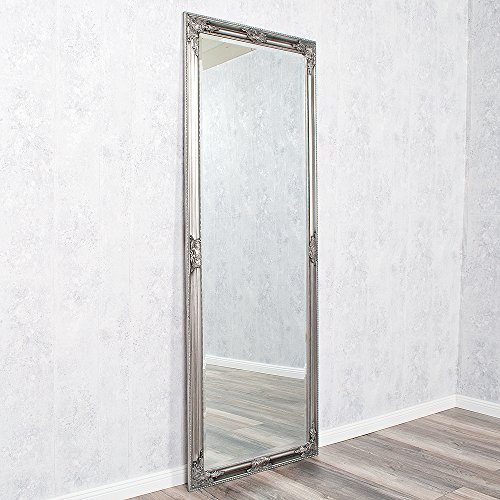 Wandspiegel SILBER Antik BAROCK DESIGN SPIEGEL POMPÖS HOLZRAHMEN Bessa 180x70cm - 4
