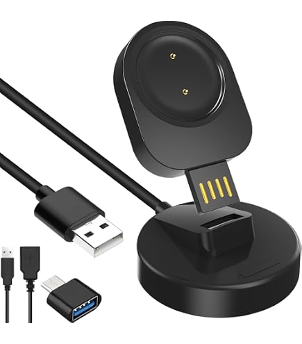 Produktbild von Ersatz-Ladestation Für Amazfit Bip6 – Kompaktes USB-Ladegerät Aus ABS Für Zuhause Und Büro