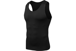 HYCOPROT 1 eller 3-pack kompressionslinne, toppar för män, ventilerande ärmlös t-shirt, snabbtorkande undertröja, funktionell