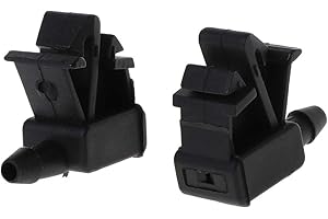 Xuniu 2Pieces Plastic Car Front Windscreen Washer Water Jet Spray Nozzle for Citroen for Peugeot