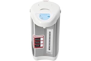 SENDERPICK Dispensador de agua caliente de acero inoxidable, 4 litros, para hervidor de agua, termo, tetera Thermopot, dispensador de agua caliente (gris)