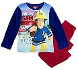 Top aktuelles Design Feuerwehrmann Sam Kollektion 2017 Schlafanzug 98 104 110 116 122 128 134 140 Pyjama Fireman Sam Jungen Neu Blau (Blau, 110/116)