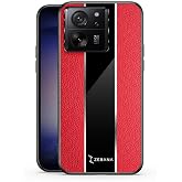 Zebana Xiaomi Mi 13T Pro ile Uyumlu Kılıf Zebana Premium Deri Kılıf Kırmızı