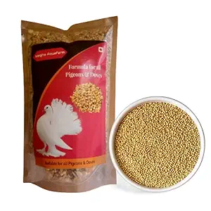 Pigeon & Dove Feed Enriched with Cuttlefish Bone and Foxtail Millet for Birds 450 Grams Combo