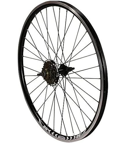 Redondo 26 Zoll Hinterrad Laufrad Kasten Felge + 7-Fach Kranz Schwarz Sport & Freizeit