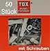 Produktbild 50 Stück TOX Allzweck Dübel TRIKA 6x37, mit Schrauben 4,5x50, TRIKA 6/37 S