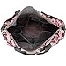 Bebamour Original Floral Designer Diaper Tote Bags Nappy Changing Bag (Red)