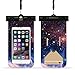 Price comparison product image Diadia Universal Waterproof Case, Waterproof Phone Pouch Dry Bag for iPhone X/8/8plus/7/7plus/6s/6/6s plus Samsung galaxy s8/s7 Google Pixel HTC10,Key,Cards (E)
