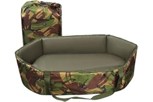 Carper Tackle Carp Cradle Fishing Unhooking Mat Oval DPM Camo With Carry Bag