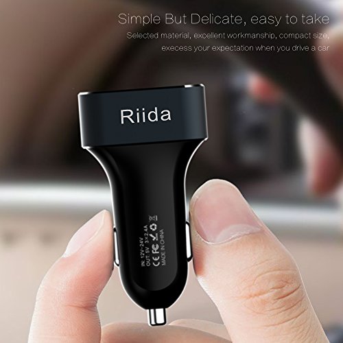 Cargador de coche    7 2A 36W  3 Ports Multi-port Fast-speed USB Car Charger for Apple iPhone  iPad  iPod  and Android Device