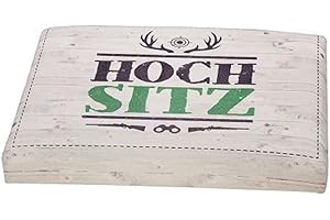 ‎GILDE Gilde - 42978 - Kunststoff Sitzpolster für Getränkekisten, Hochsitz, weiß, 32cm x 42cm x 5cm, paßt auf den handelsüblichen Bier- oder Getränkekasten.