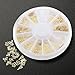 LHWY 3D Gold Decal Stickers Nail Art Tip DIY Decoration Stamping Manicure
