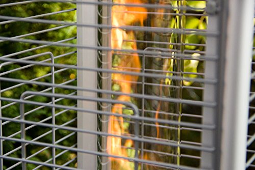 Beach & Pool Terrassenheizer VIDRO Heizpilz mit Glasröhre und außergewöhnlichem Design, CE-zertifizierter Gasheizer, Premium Qualität, Heizstrahler Gasheizstrahler Gas (Edelstahl) - 3