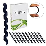 Yuauy 10 Pcs Black Wrap Spiral Bicycle Cable Sleeve Rubber Housing Protector Frame Guard for MTB Bike Shift Brake Line Pipe Anti-friction