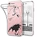 Produktbild VemMore für iPhone 7 Hülle Silikon Transparent Schutzhülle Flexible Clear Weich TPU Gel Case Cover Durchsichtig mit Muster Handyhülle Backcover Schutz Etui Kratzfeste Soft Silicone Protective Bumper Zurück Schale Ultra Dünn Slim Scratch-Resistant Handytasche - Raketen