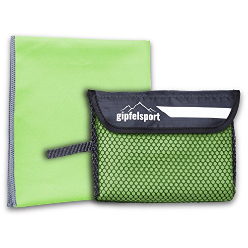 Preisvergleich Produktbild gipfelsport Mikrofaser Handtuch 1x XL(180x80cm) grün