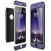 Produktbild CE-Link für iPhone 6 Plus/iPhone 6s Plus Hülle Hardcase 3 in 1 Handyhülle Ultra Dünn Hartschale 360 Grad Full Body Schutz 3 Teilig Styliche Handytasche Backcover Schutzhülle Anti-Kratzer Elegant Stoßfest Hart PC Skin Rückdeckel Glatte Rückseite Bumper - Blau + Schwarz