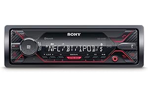 Sony DSX-A410BT MP3 Autoradio (Dual Bluetooth, NFC, USB, AUX Anschluss, Beleuchtung, 4 x 55 Watt, Freisprechen) rot