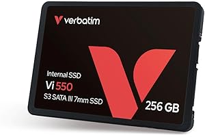Verbatim Vi550 Unidad de Estado sólido 2.5" 256 GB Serial ATA III - Disco Duro sólido (256 GB, 2.5", 520 MB/s read/ 460MB/s write 6 Gbit/s), Negro
