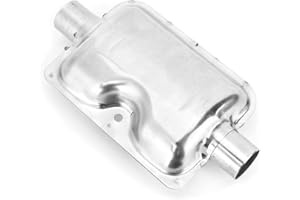 LONGZHOU Heater exhaust silencer,24mm/0.94in Stainless Steel Diesel Parking Heater Silencer for 25mm/0.98in Exhaust Pipe