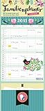 Familienplaner Vintage 19 x 47 241019 2019: Familienkalender, 4 große Spalten. Familientimer mit Ferienterminen, extra Spalte, Vorschau für 2020, Stifthalter und Zetteltasche. Format: 19 x 47 cm by