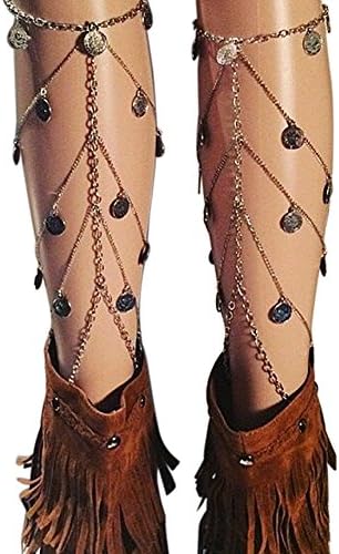 1PC Multi Layer Tassel Leg Chain Belly Body Chain