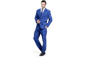 U LOOK UGLY TODAY - Traje de fiesta para hombre, traje de Navidad, corte normal, trajes de fiesta de camaïeu incluyendo pantalones y corbata