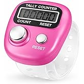 HUG PUPPY Mini Hand Tally Counter-Finger Ring Digital Electronic Head Count, Japa Counter Counting Machine for Mantra Jap and