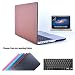 Produktbild Macbook Pro 15 Retina Hülle Case Tastaturschutzfolie Displayschutzfolie 3 in 1 Kit, TECOOL [Ultra Dünn Serien] Leder Hartschale Schutzhülle Case für MacBook Pro 15.4 Zoll mit Retina Display Modell: A1398 - Braun