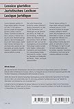 Image de Lessico giuridico. Definizioni e contestualizzazione di oltre 10000 termini. Ediz. italiana, francese e tedesca