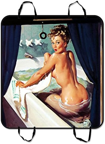 Custom Sexy Vintage Retro Pin Up Girl Lady Pet Seat Car Cover,Texas Star Dog Car Seat Hammock Car Seat Mat Cargo Mat 54 X 60 Inches