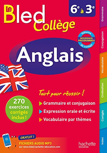 Bled Anglais Collège - Nouveau programme 2016