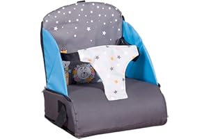 BABIFY Star Ibaby Kinder Hochstuhl, Baby-Hochstuhl Klappbar & Gepolstert, Kompakter Baby-Hochstuhl ab 6 Monate bis 3 Jahre, Hochstuhl für Kleinkinder Zusammenklappbar, Kinderhochstuhl für Jungen & Mädchen