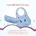 *FLASH SALE* Soft Baby Bibs - Waterproof, Easy Wear and Clean Bib - Comfortable, Safe and Anti-bacterial, Set of 2 Silicone Bibs for Babies and Toddlers, with Handy Baby Spoon