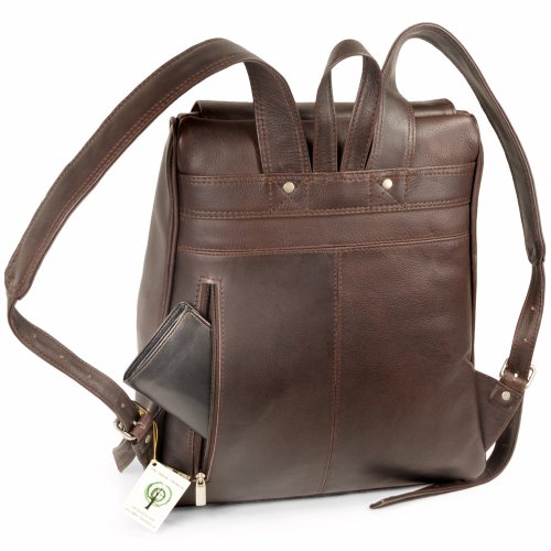 Großer Lederrucksack Größe L / Laptop Rucksack bis 15,6 Zoll, für Damen und Herren, Braun, Jahn-Tasche 711 - 3