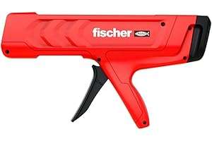 fischer Máquina de expresión manual FIS DM S Pro, pistola de cartucho para cartuchos de 2 cámaras, pistola de expresión para un prensado eficiente, diseño ergonómico para un manejo óptimo