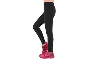 L&K-II Leggings Termici per Ragazze Leggings riscaldanti per Ragazze con Pantaloni Lunghi Invernali Foderati in Pile 4602